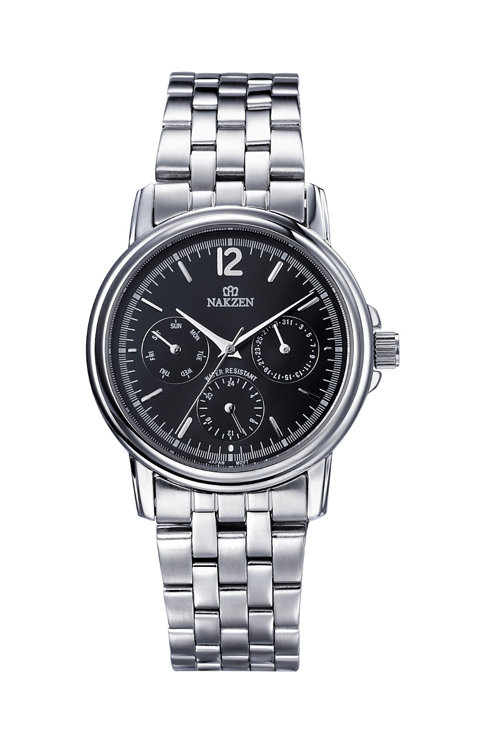 NAKZENメンズエディフィスウォッチ有名なトップブランドの高級手首ステンレス鋼時計ビジネス男性の腕時計