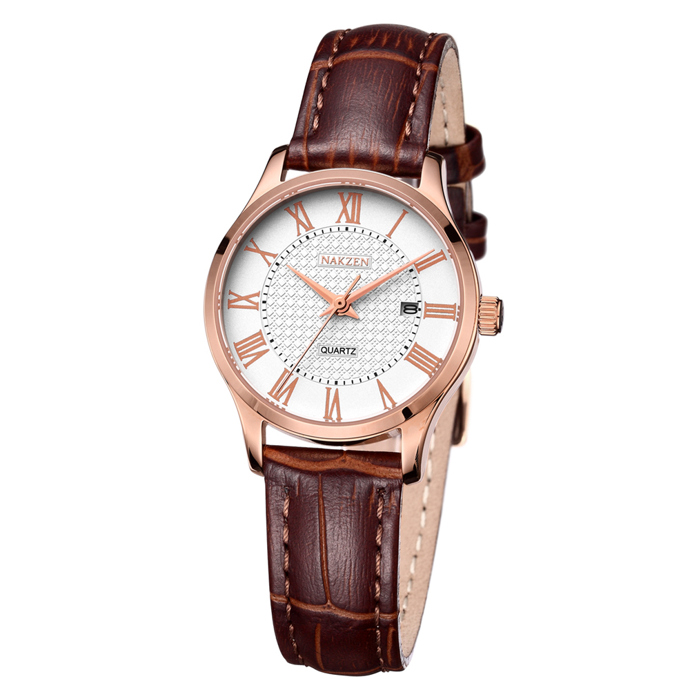 NAKZEN Brand Elegant Fashion Women's Wristwatch Clock relojes mujer dress Ladies Quartz Watch Business